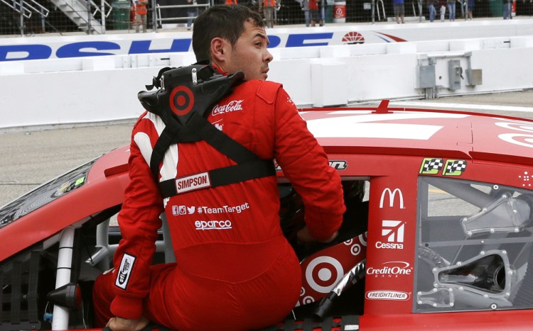 Kyle Larson's bad week continued Friday at New Hampshire Motor Speedway when his qualifying lap was disallowed, handing the pole to his chief rival in the Cup Series standings – Martin Truex Jr.