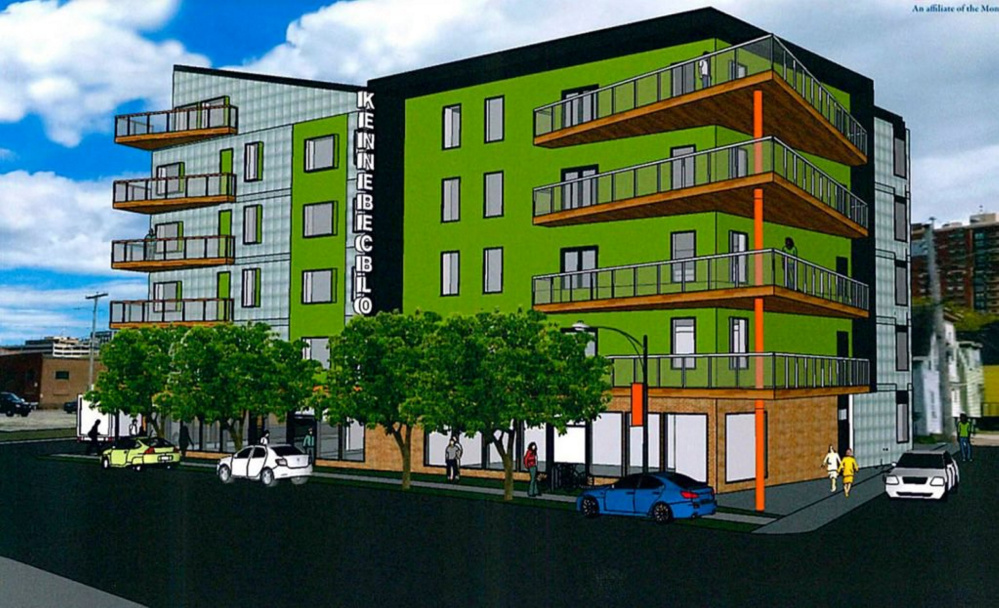 For 178 Kennebec St., one of the six parcels open to development, the city staff is recommending a proposal for housing above space for retail shops or artists.