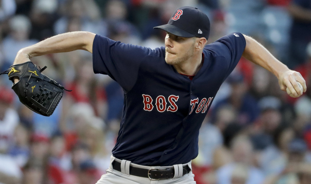 Chris Sale struck out nine batters in six innings in Boston's 6-2 win over the Los Angeles Angels on Friday night in Anaheim, California. Sale has 200 strikeouts this season and is making a run at Pedro Martinez's franchise record of 313.