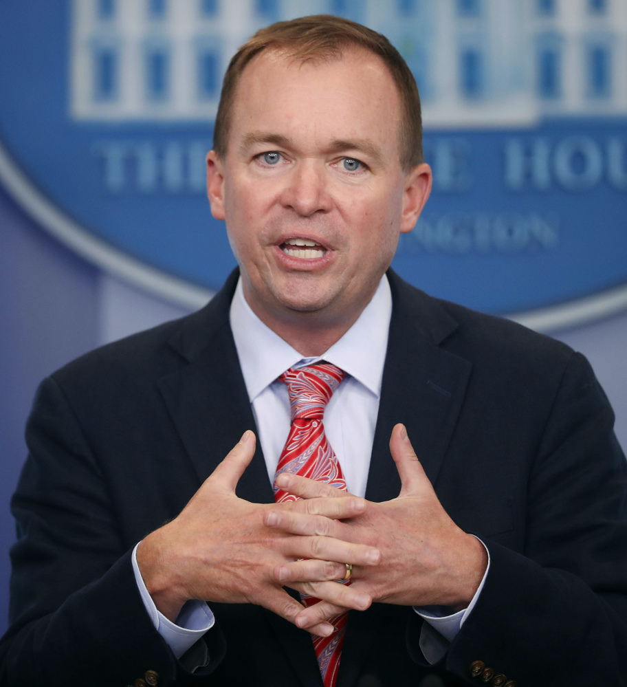 Lawmakers complained to Budget Director Mick Mulvaney about some of President Trump's cutbacks.