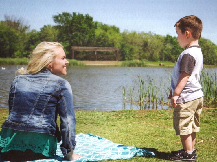 Author Sarah Penrod, pictured with her son, joined the cast of "Food Network Stars" in 2014.