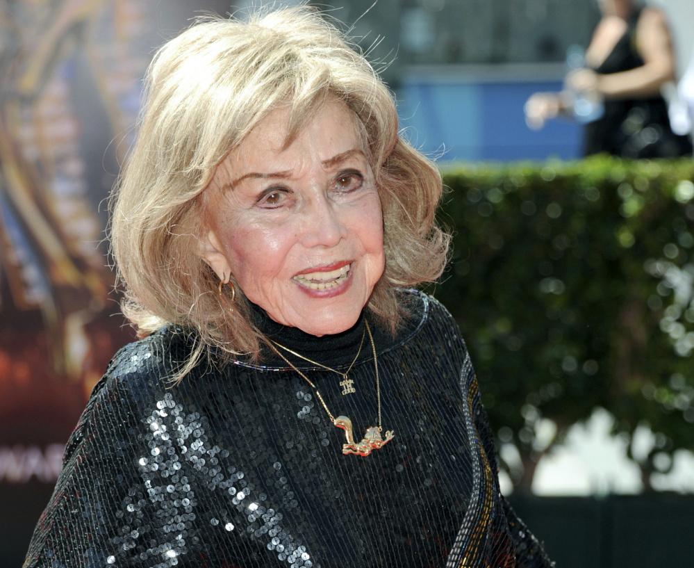 June Foray in 2013.  She portrayed a wide range of characters and was considered perhaps the most prolific and dynamic voice  actress in Hollywood,  capable of giving voice to a character with little more than an off-the-cuff drawing.