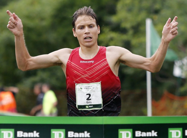 Ben True, the former Greely High and Dartmouth College runner, was the first across the line a year ago.
