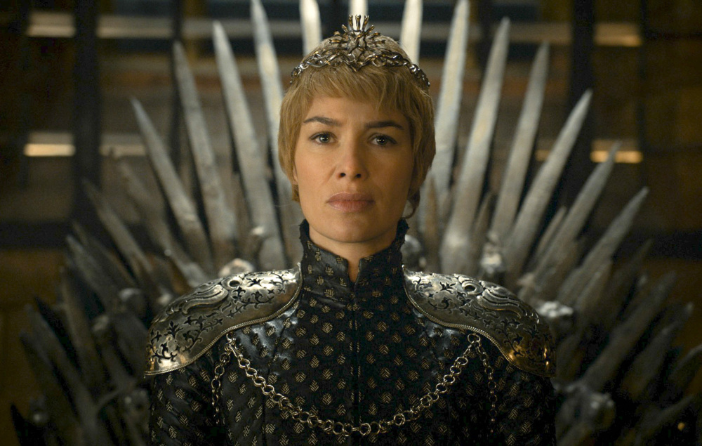 Lena Headey plays Cersei Lannister in a scene from "Game of Thrones." Unidentified hackers claimed Monday that they had taken unspecified material from the popular HBO series.