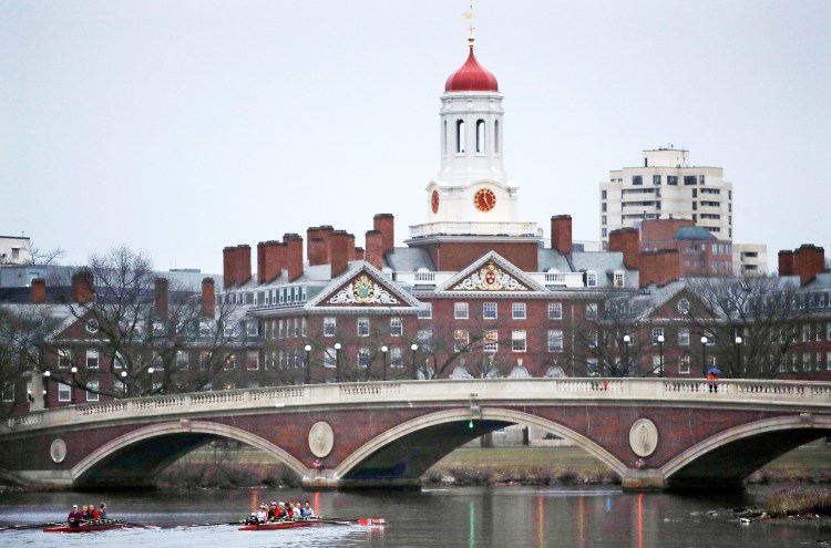 The Harvard College campus in Cambridge, Mass. Edward Blum, who lives part time in South Thomaston, argues that Harvard unfairly turns away qualified Asian-American students.