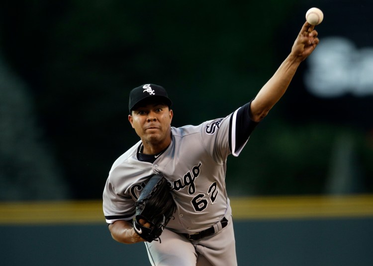 The Chicago Cubs acquired left-handed pitcher Jose Quintana from the Chicago White Sox for outfielder Eloy Jimenez, right-handed pitcher Dylan Cease, and infielders Matt Rose and Bryant Flete, on Thursday.