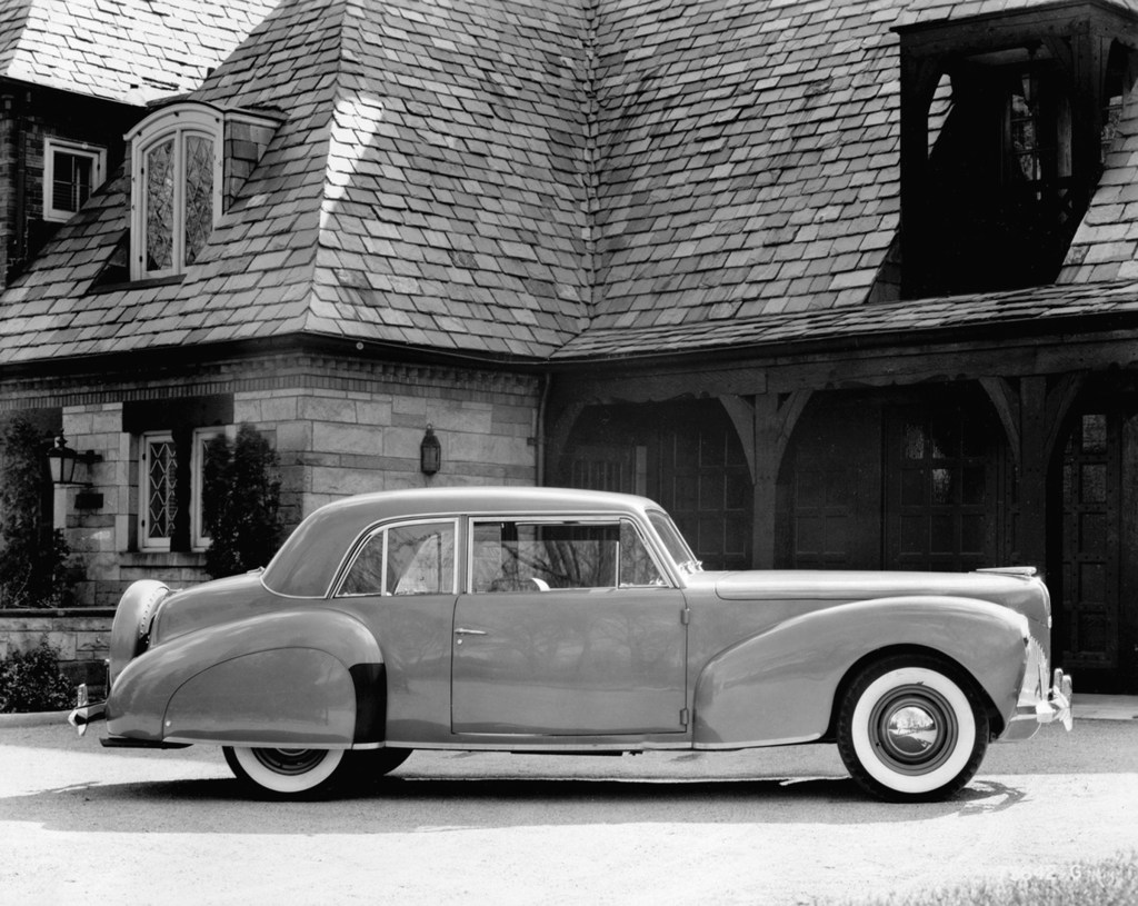 A 1940 Lincoln Continental coupe.