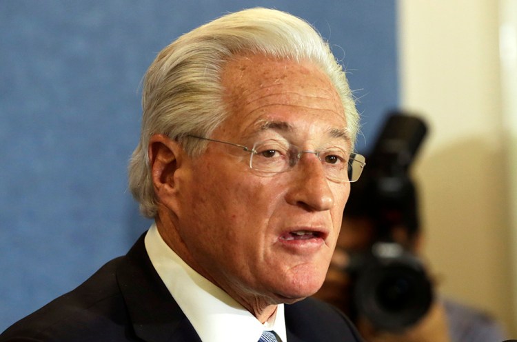 Marc Kasowitz, President Trumps' personal attorney, speaks to the news media after the congressional testimony of former FBI Director James Comey on June 8, 2017.