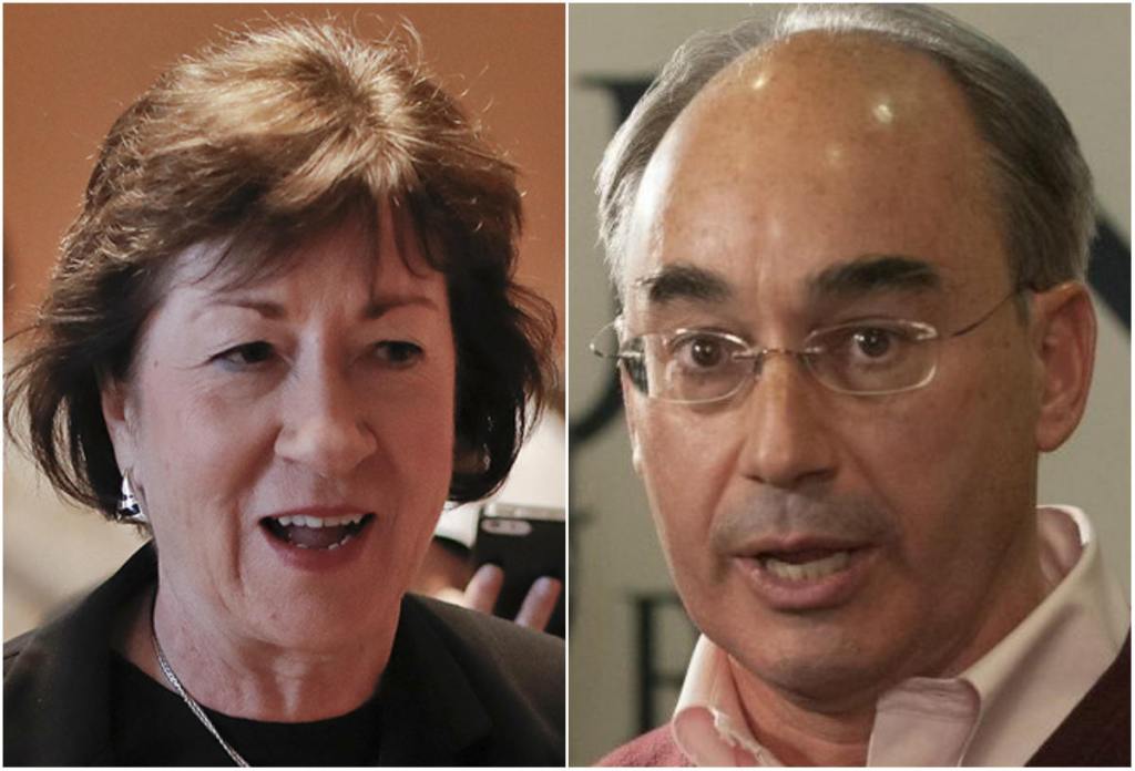 U.S. Sen. Susan Collins and U.S. Rep. Bruce Poliquin of the 2nd District, both Maine Republicans