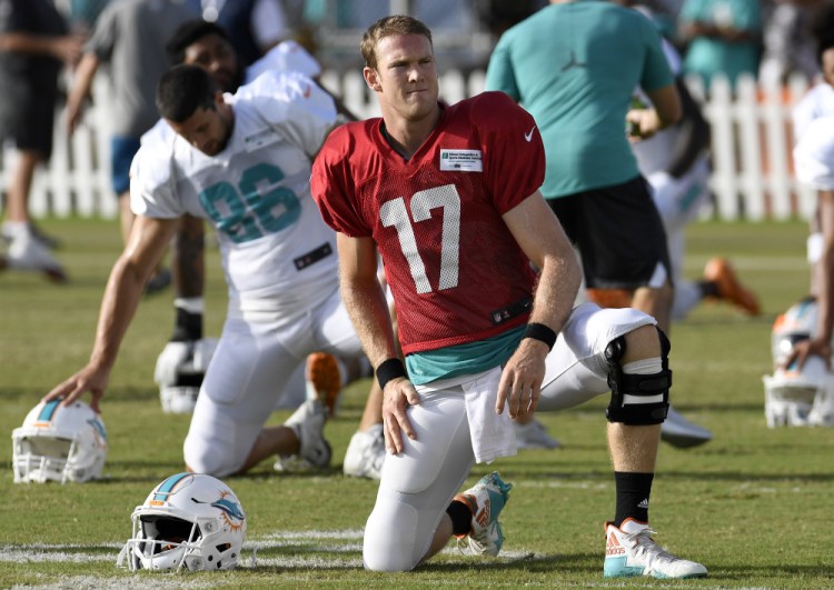 Having suffered a knee injury in training camp, Ryan Tannehill is expected to miss significant time, forcing the Miami Dolphins to look at other available quarterbacks.