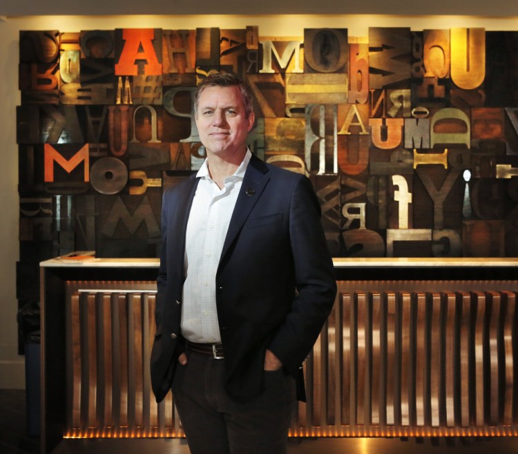 Developer Jim Brady, who created The Press Hotel in the former Press Herald building, has launched a new hospitality enterprise called Fathom Cos.