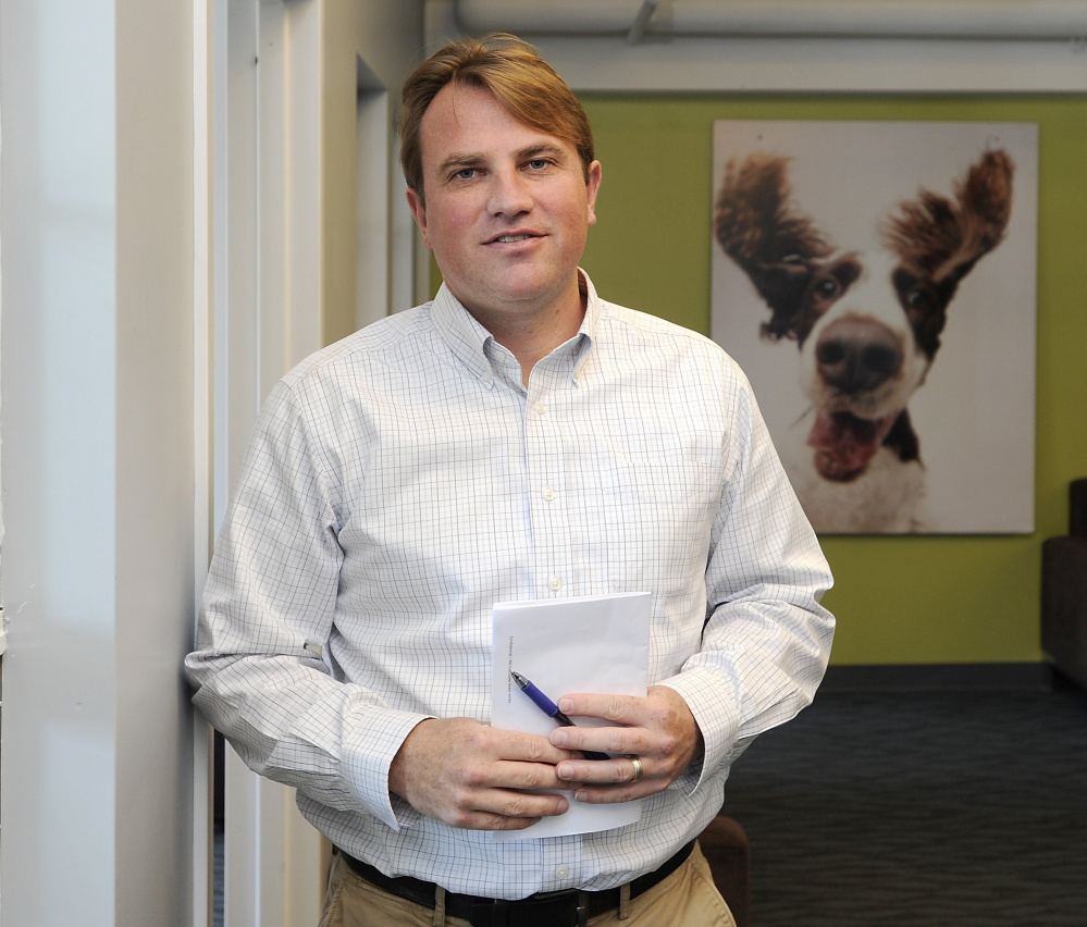 Vets First Choice CEO Ben Shaw says adding two Arizona firms to his company's stable will help veterinary practices "streamline workflow ... and enhance client communication." (Staff photo by Gordon Chibroski)