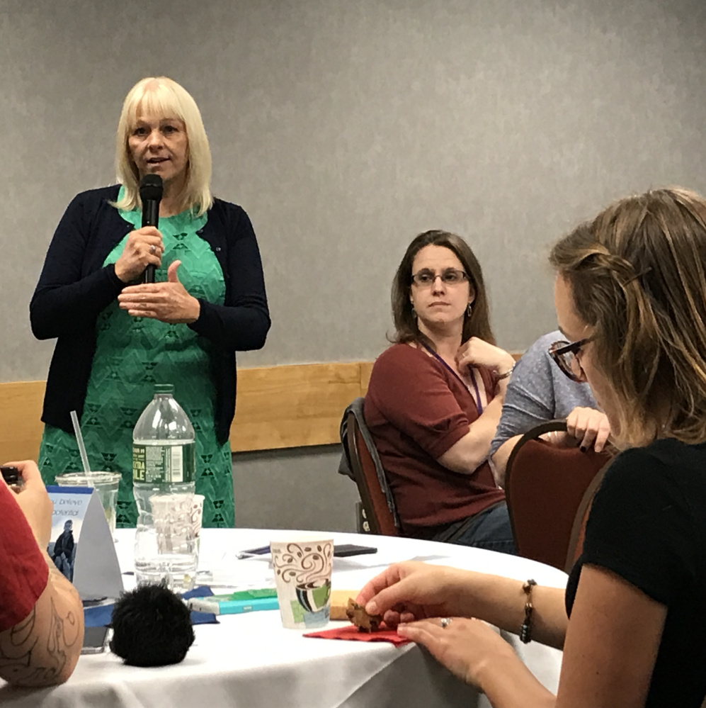 Donna Beegle leads a seminar in Augusta this week to teach officials, educators and service providers how to think and speak differently about poverty.
