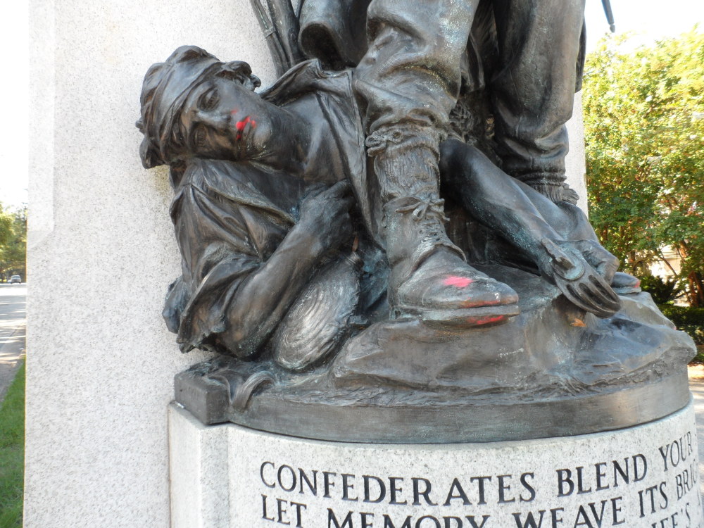 North Carolina Gov. Roy Cooper called Tuesday for the removal of Confederate monuments, like Wilmington's Confederal Memorial, above, that are on public property.
