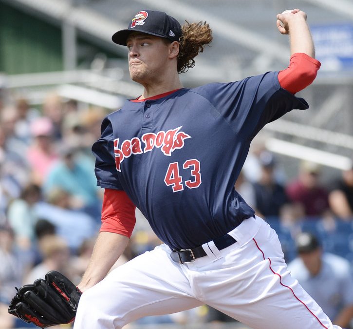 Trey Ball of the Portland Sea Dogs put the ball where he wanted and let his defense do the work Thursday, pitching seven shutout innings and showing the talent that made him a first-round draft pick.
