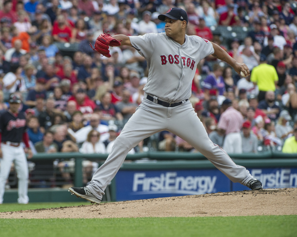 Red Sox starter Eduardo Rodriguez pitched into the sixth inning Monday night and left with the lead, but Boston's bullpen couldn't hold it.