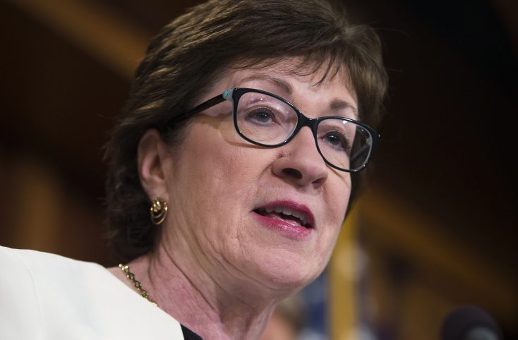 U.S. Sen. Susan Collins, R-Maine, told MSNBC on Tuesday that she wasn't sure Donald Trump would be the Republican Party nominee in 2020.