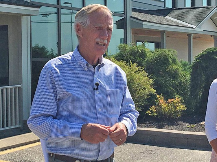 U.S. Sen. Angus King, I-Maine, who was in Auburn on Wednesday to announce his sponsorship of the Family and Medical Insurance Leave Act, said he’s concerned that President Trump’s recent fiery rhetoric toward North Korea could put thousands of lives at risk.
