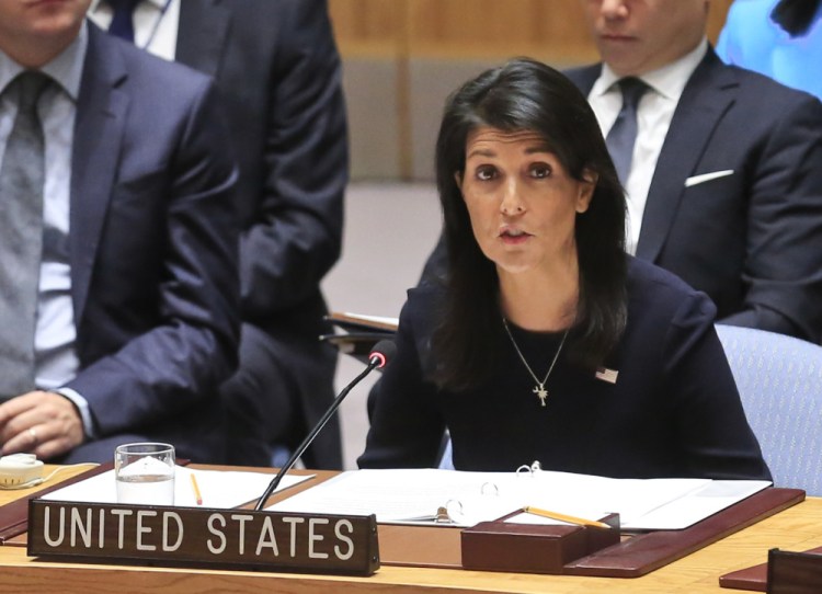 U.S. Ambassador to the United Nations Nikki Haley on Tuesday accused governments with woeful human rights records of seeking a seat on the group's Human Rights Council to avoid scrutiny and then resisting proposals for reform. 