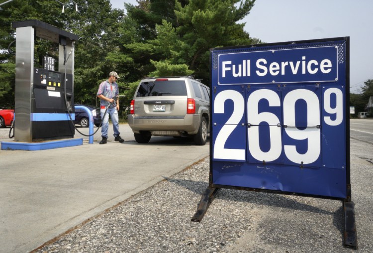 At Rinaldi Energy in Saco, sales associate Dimitri Skinsacos said Tuesday that "we do our best to keep (prices) as low as possible. But we're obligated to correlate with the market. We have no control over that."