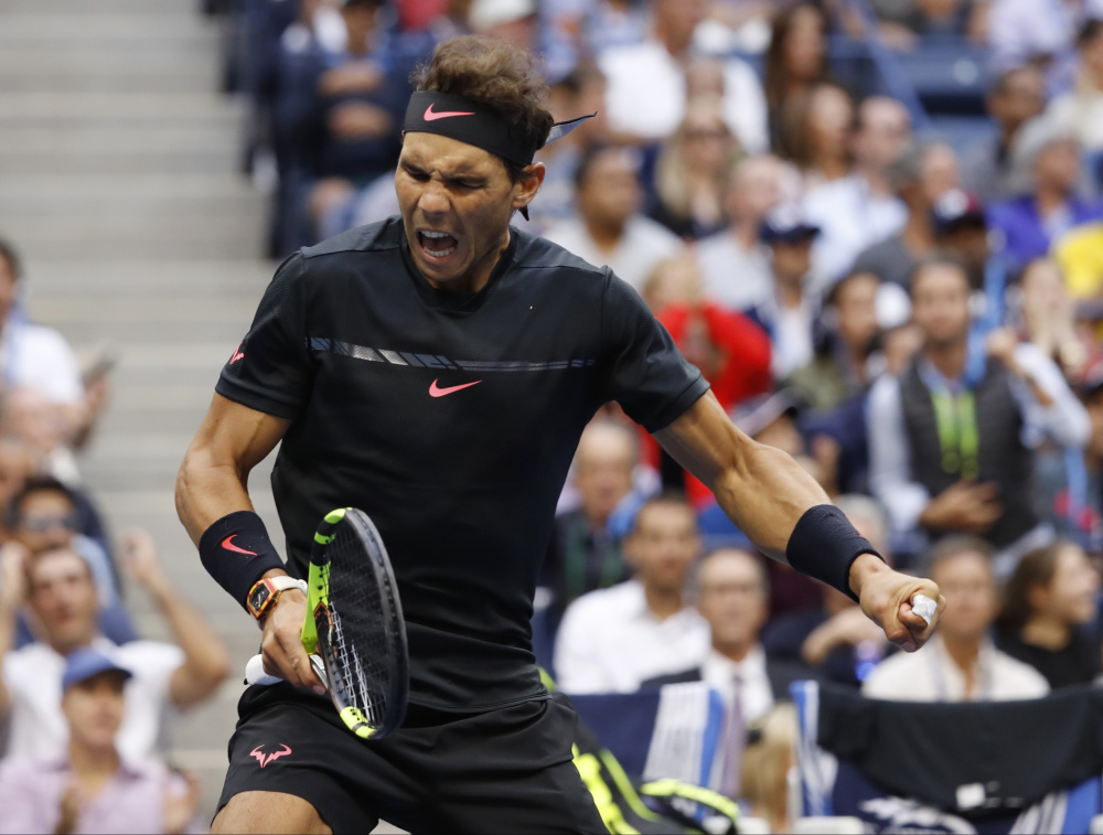 Rafael Nadal won his third U.S. Open and the 16th Grand Slam of his career, beating Kevin Anderson 6-3, 6-3, 6-4 on Sunday in New York.