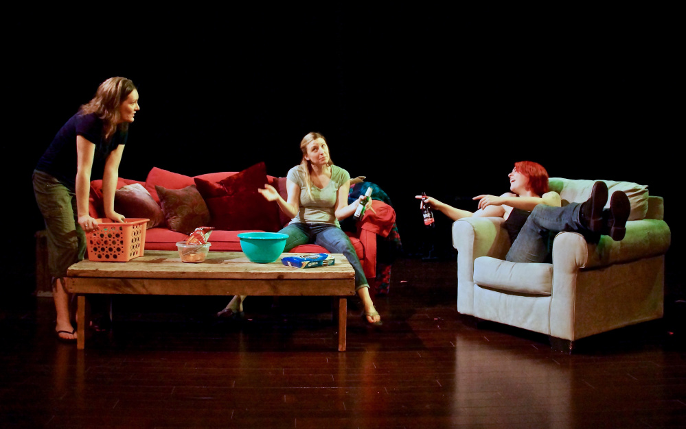 Sarah Barlow, Anna Gravel and Aileen Andrews  as sisters Mel, Terry and Sam in "Intervention."