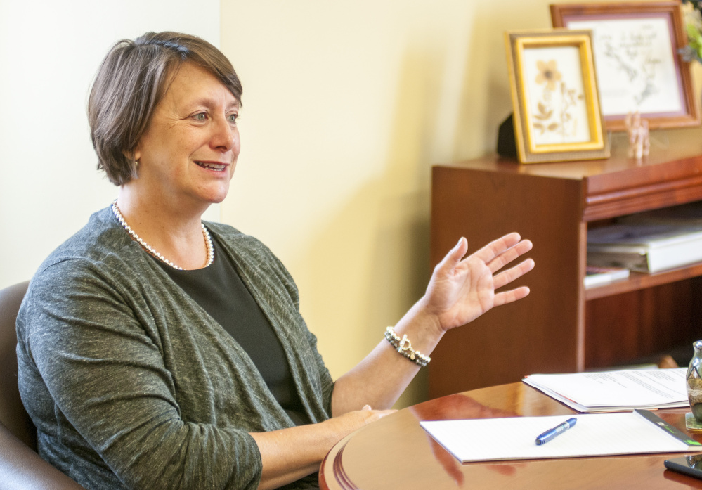 Rebecca Wyke, president of the University of Maine at Augusta, served for six months as the interim president in 2015. She's lived in Augusta for about 20 years.
