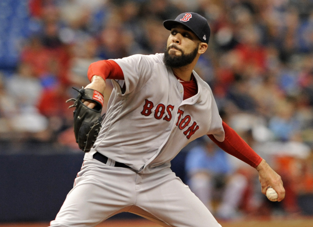 David Price pitches in relief Sunday against Tampa Bay. The Red Sox plan to use Price, who is returning from the disabled list, out of the bullpen for the rest of the regular season and into the playoffs.