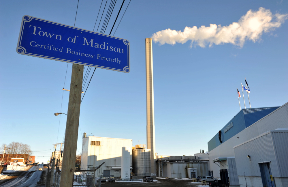Madison Paper Industries, shown Jan. 13, 2015, ceased operations in May 2016.