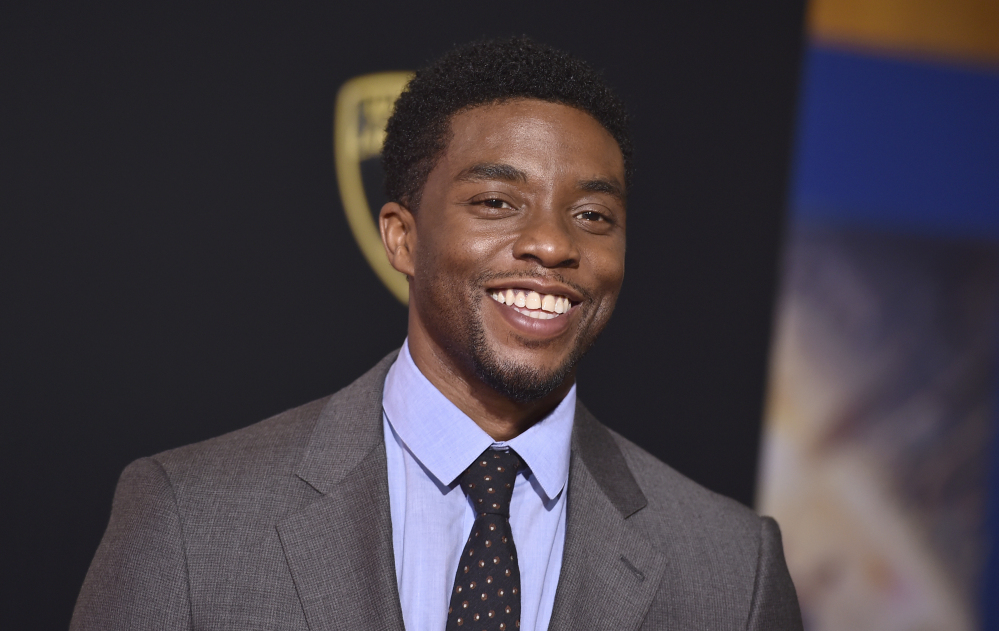 Chadwick Boseman, who portrays former Supreme Court Justice Thurgood Marshall in the upcoming film "Marshall," called pro football players "patriots" for taking a knee in protest of President Trump. 