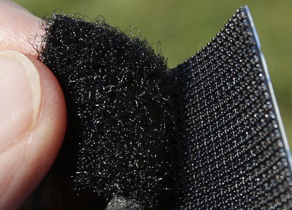 George de Mestral invented Velcro in the 1940s after noticing how burrs stuck to his dog's fur . The firm's new video pleads with the public to use its trademark name only with its own product.