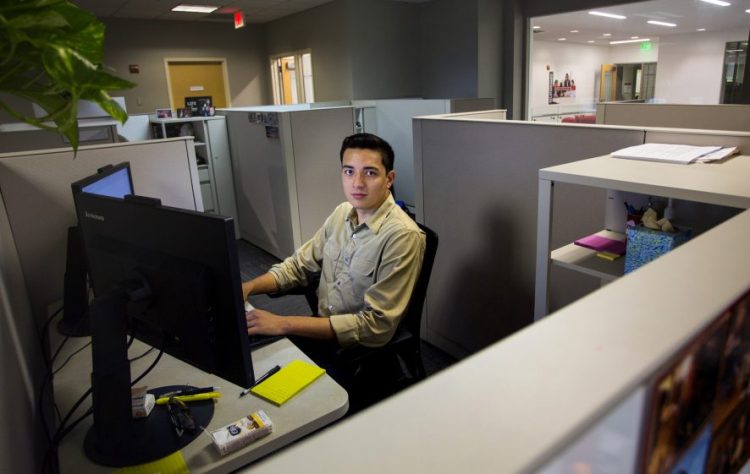 Luis Paniagua was a summer intern at Wex Inc. in South Portland after his senior year at Bowdoin College. He has since been hired full-time as a treasury analyst. "Wex was a good fit, and I wanted to stay in Maine," he said.