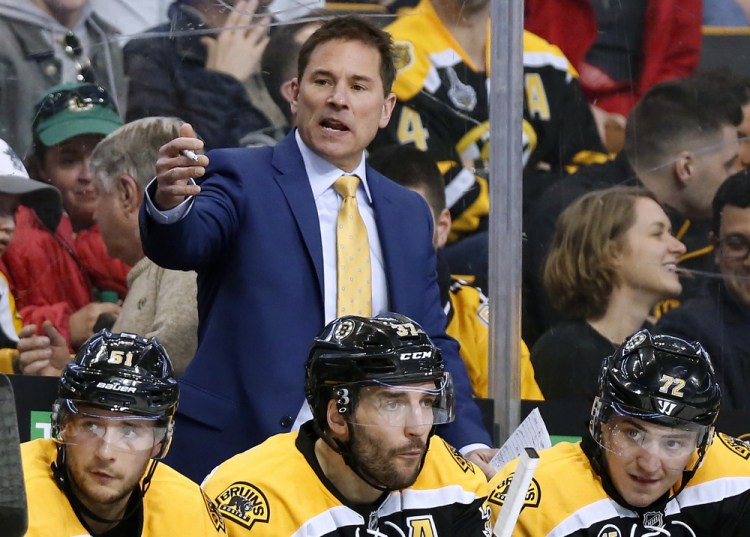Bruce Cassidy took over as the Bruins' coach after Claude Julien was fired last season and now enters his first full season in charge.