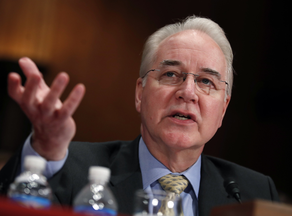 Former Health and Human Services Secretary Tom Price said Tuesday that the Republican tax bill would drive the cost of health insurance higher for some because it repeals the Affordable Care Act's individual mandate.