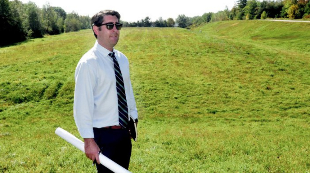 Garvan Donegan of the Central Maine Growth Council worked with Fairfield and Gizos Energy on a solar energy project planned for the town's closed landfill.