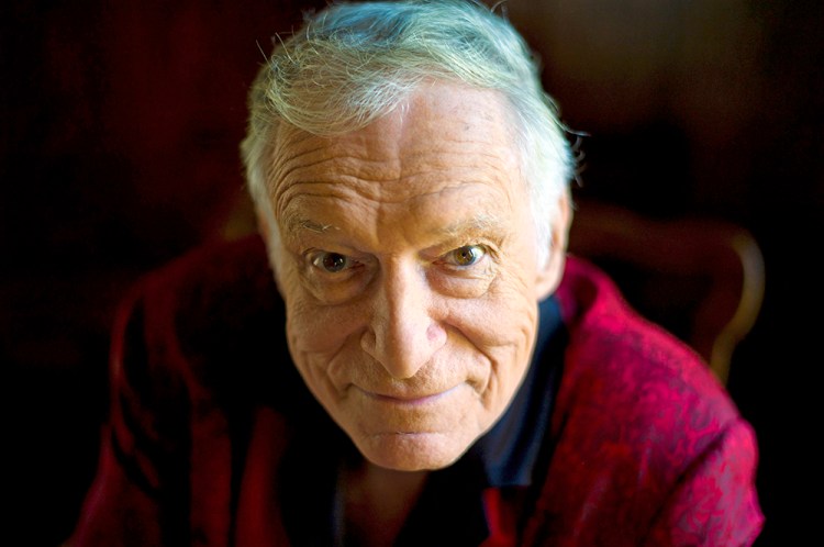 Hugh Hefner at his home at the Playboy Mansion in Beverly Hills, Calif., in a 2011 photo. He died at his home of natural causes on Wednesday night surrounded by his family.