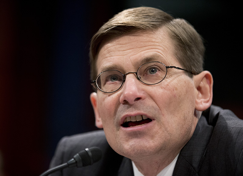 Former CIA Deputy Director Michael Morell testifying on Capitol Hill in Washington in 2014. 