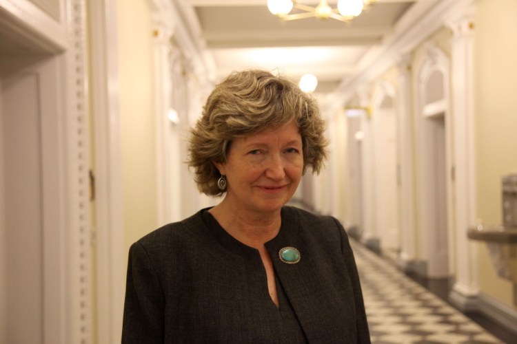 Nan Heald, executive director of Pine Tree Legal, in a 2011 photo at the White House.