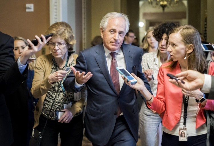 Sen. Bob Corker, R-Tenn., said Sunday "the White House has become an adult day care center."