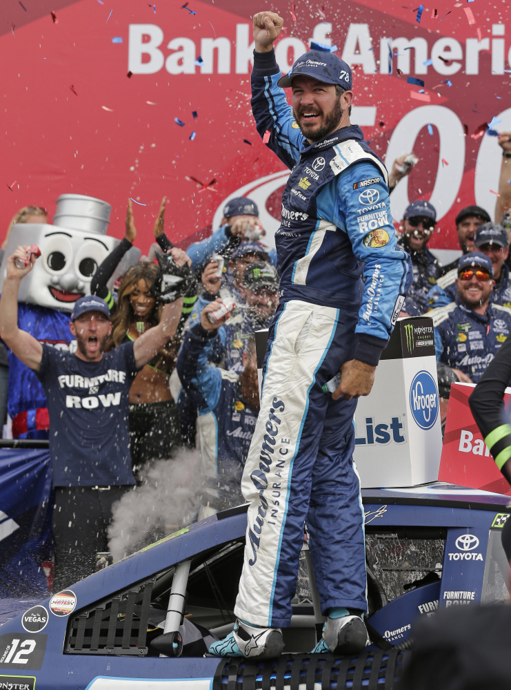 Martin Truex Jr. followed the same formula as the first round of the playoffs, winning the first race of the second round to ensure advancement to the third round.