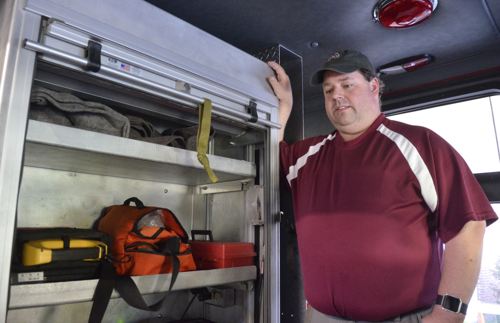 Richmond Fire Chief Matt Roberge lauds the EMS provided by Gardiner Ambulance, but wants his own crew to be able to extend more than basic first aid and CPR.