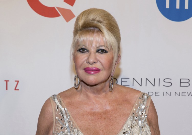 Ivana Trump, ex-wife of President Trump, shown in May, referred to herself as "first lady" on ABC's "Good Morning America" on Monday. "I'm basically first Trump wife. Okay?"