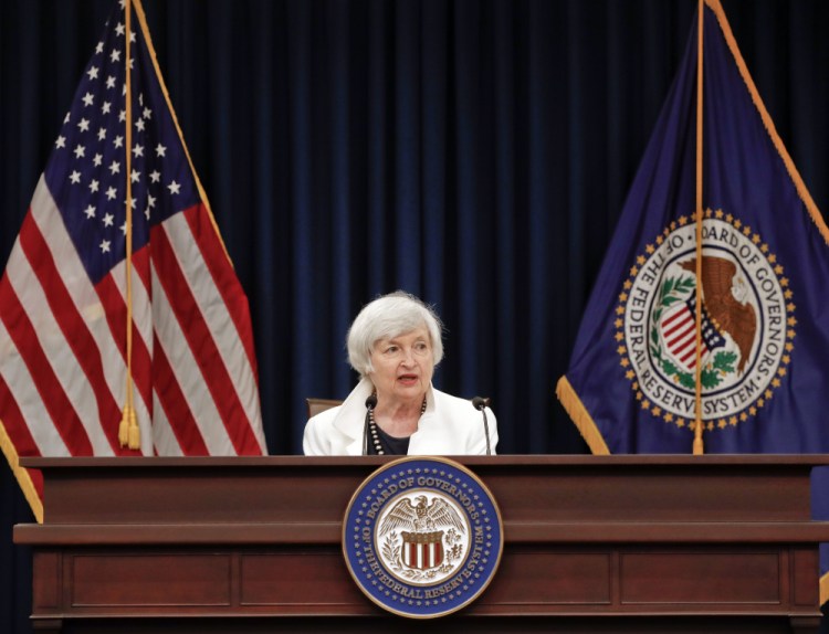 At first, Fed Chair Janet Yellen, above, and other Fed officials pointed to temporary factors as the reason for low inflation, but as the condition persisted, she and other officials are thinking that something more long-lasting may be occurring.