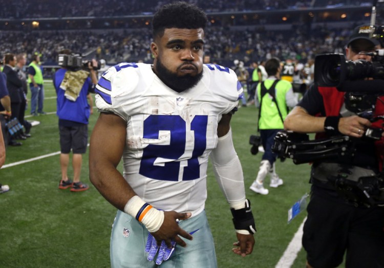 Running back Ezekiel Elliott of the Dallas Cowboys has lost his bid for a preliminary injunction that would have kept him on the field.