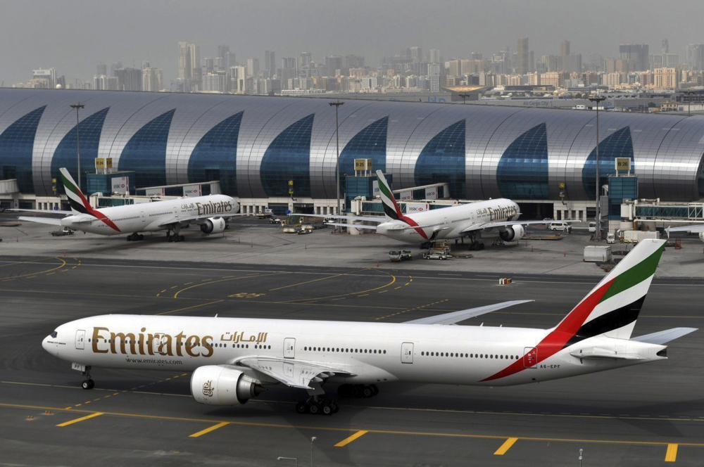 An Emirates plane taxis to a gate at Dubai International Airport, United Arab Emirates. Long-haul carrier Emirates says it is starting new screening procedures for U.S.-bound passengers following it receiving "new security guidelines" from American authorities.