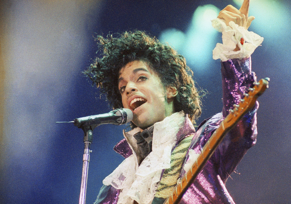 Music star Prince performs at the Forum in Inglewood, Calif., on Feb. 18, 1985.
Associated Press/Liu Heung Shing