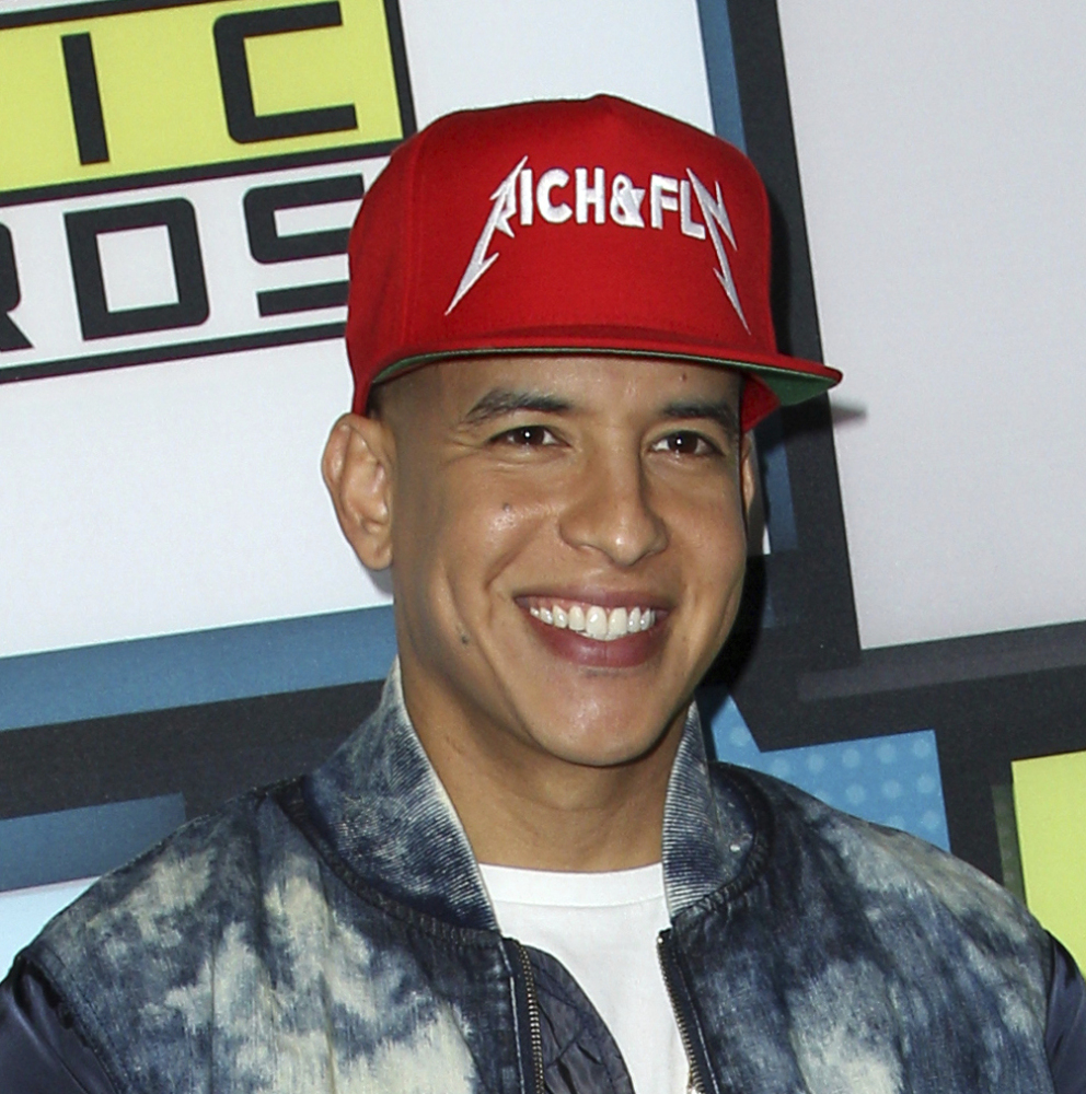 Daddy Yankee, shown at the Latin American Music Awards in Los Angeles in 2015, performs on the new single "Boom Boom."