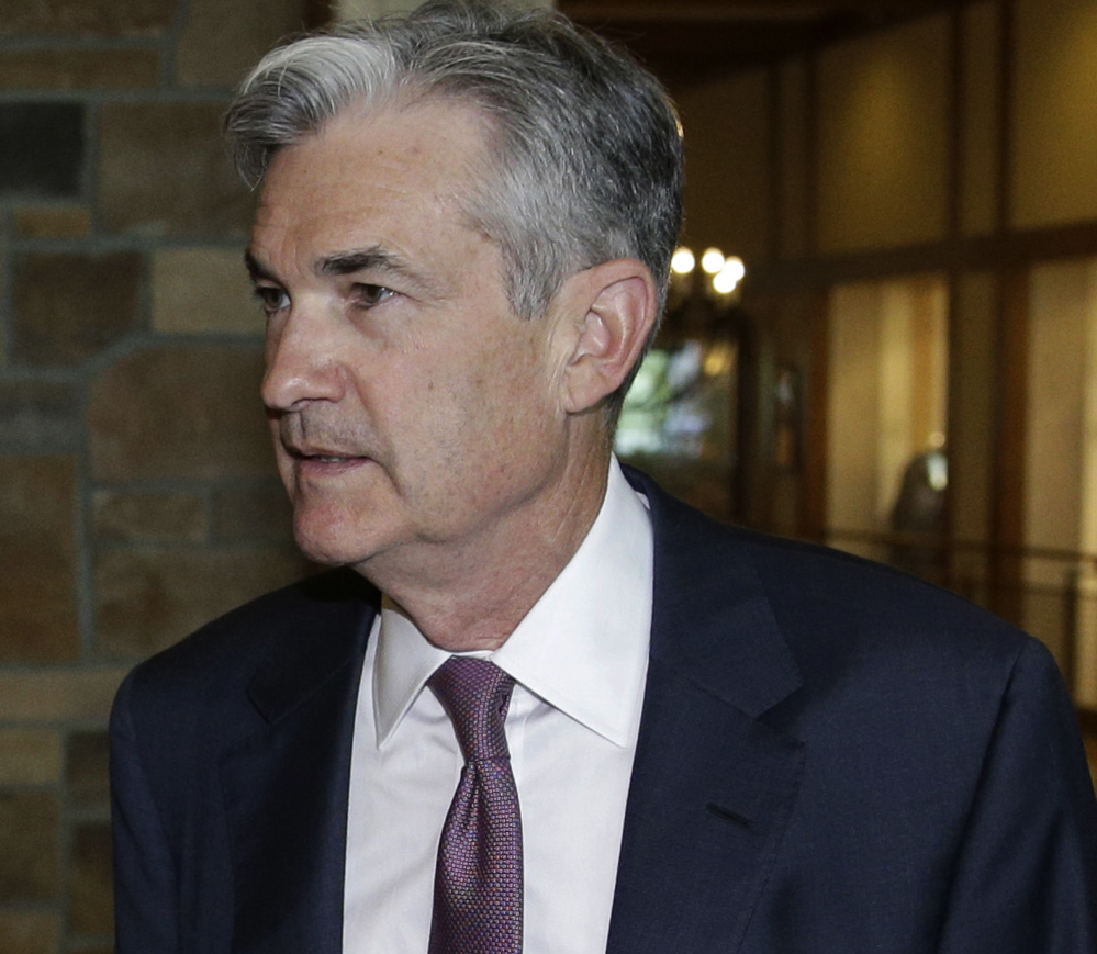 Jerome Powell, a member of the board of governors of the Federal Reserve, shown in 2014, is President Trump's top candidate to lead the Federal Reserve, a senior administration official said Monday.