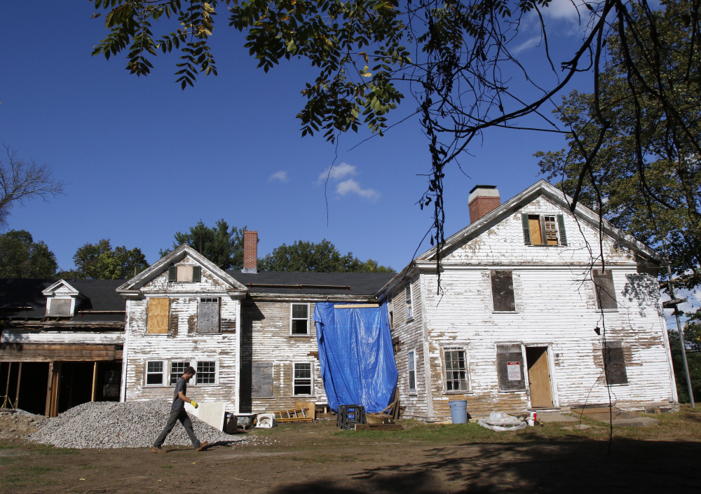 The 17th-century homestead where Sarah Clayes lived in Framingham, Mass., is being restored. Clayes, who was accused of witchcraft in the Salem witch trials of 1692, managed to survive and moved here in 1693. The original structure is gone; this one was built in 1776.