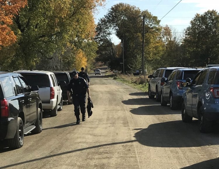 Police took a man into custody man Monday afternoon following a six-hour standoff in Corinna.